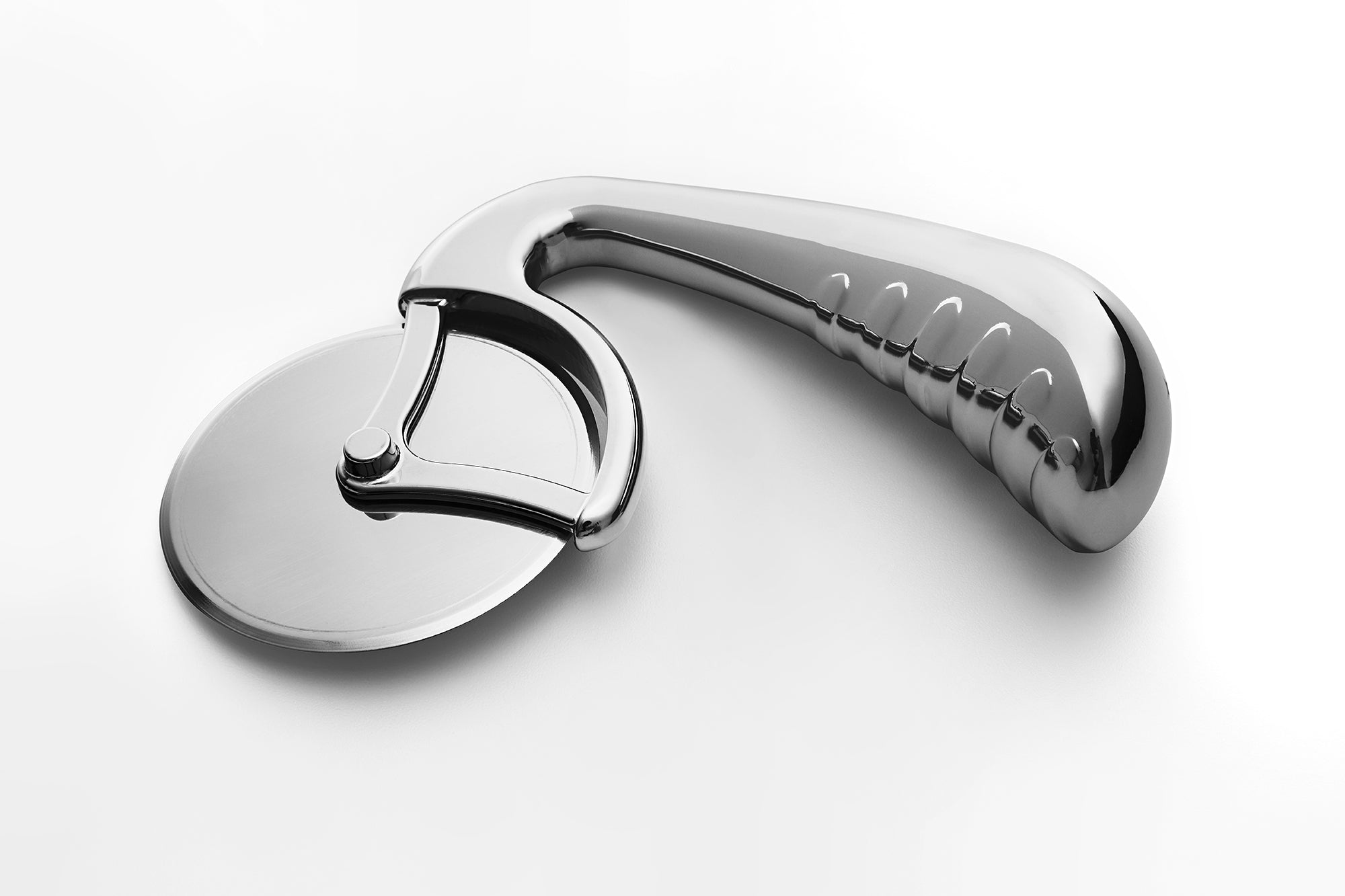 MIDNIGHT SLICE-Ergonomic Pizza and Food Slicer with Easy Grip Handle for Thick and Thin Crust: Perfect Slicing Every Time